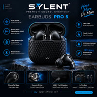 Earbuds Pro 5 wireless earbuds in Blue – Sylent Pakistan, photo 5